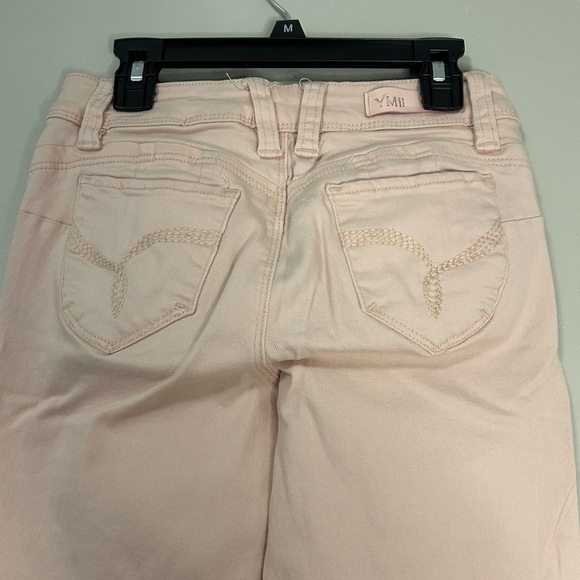Stylish Distressed YMI Light Pink Jeans, Size 1 - Picture 8 of 10